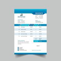 modern and professional business invoice template vector