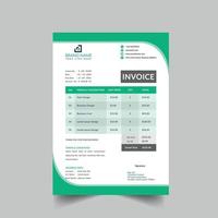 modern and professional business invoice template vector