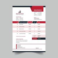 modern and professional business invoice template vector