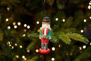 Toy soldier on the Christmas tree photo