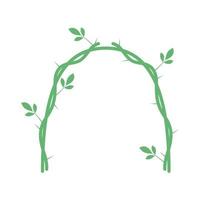 vines plants gate logo symbol vector icon illustration graphic design