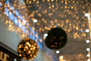 beautiful festive warm bokeh , soft focus photo