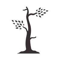 Colorido árbol vintage jardín logo símbolo vector icono ilustración diseño gráfico