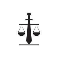 sword with justice scale logo design, vector graphic symbol icon illustration creative idea