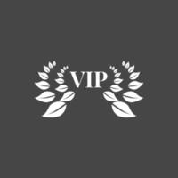 símbolo de icono de logotipo vip arte vectorial vector