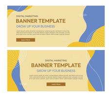 Abstract liquid texture banner design background vector template. suitable for promotion, offer, sale, advertisement, website design. EPS 10