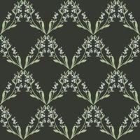 Cute blue branch of forget me not flower seamless pattern. Delicate summer herb texture. Vector background for paper, cover, fabric, interior decor.