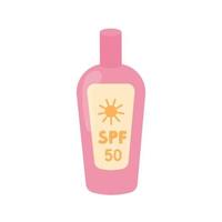 Sunscreen gel or cream for skin protection and UVA UVB rays blocking vector