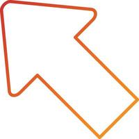 Up Left Icon Style vector