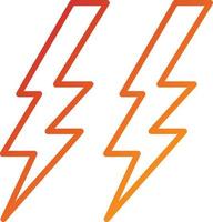 Thunder Icon Style vector