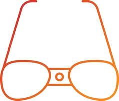 estilo de icono de gafas inteligentes vector