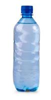 water bottle isolated on white with clipping path photo