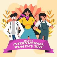 empoderar la celebración del día de la mujer vector