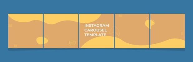 Carousel Post Template on Social Media vector