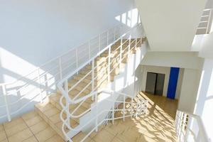 staircase - emergency exit in hotel, close-up staircase, interior staircases photo