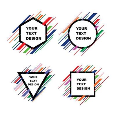 Modern Art For Text Design Template