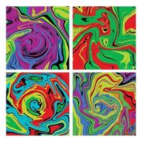 Abstract Colorful Paint Texture vector