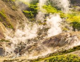 The small geyser on Vilyuchinsky volcano small valley of geysers on the Kamchatka Peninsula photo