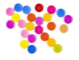 lots of colorful buttons isolated on white background photo