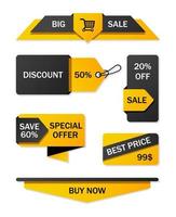 Vector stickers, price tag, banner, label. Coupon sale, offers and promotions vector   template. Shop price tag, retail, commerce, business