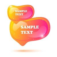 Set of banners, speech bubbles, vector template