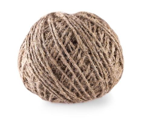 Premium Photo  Skein of brown thread on a white isolated background