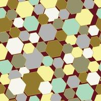seamless pattern background of geometric hexagon vector