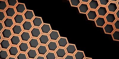 abstract hexagon background honeycomb wall technology background 3d illustration photo