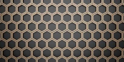 abstract hexagon background honeycomb wall technology background 3d illustration photo