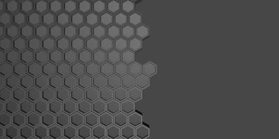 abstract hexagon background honeycomb wall technology background 3d illustration photo