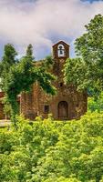 View Santa Magdalena chapel in the town of Rupit photo