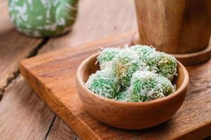 delicious klepon traditional indonesian culinary photo