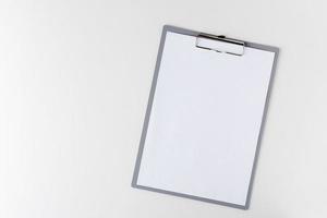 clipboard with a blank sheet of paper photo