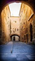 Stunning view of the street in old town photo