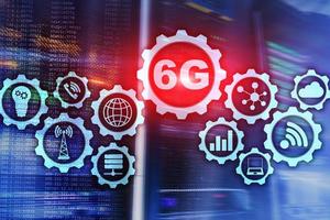 Future Communications Fast Technology. 6G Network Connection Concept. High Speed Mobile Wireless Technology photo