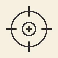 circle line target focus logo design, vector graphic symbol icon illustration creative idea