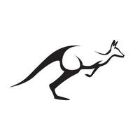 modern shape kangaroo jump logo symbol vector icon illustration graphic design