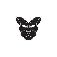 arte cara aislado tigre diseño de logotipo vector gráfico símbolo icono ilustración idea creativa
