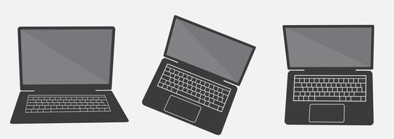 Computer device laptop vector