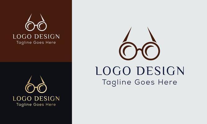 Optic Lens Logo Vector Design Vintage Illustration, Eyeglasses Logo, Glasses Vector, Lets See The World, Clear Seeing, Eyeglass Illustration