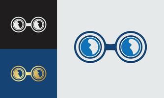 Optic Lens Logo Vector Design Vintage Illustration, Eyeglasses Logo, Glasses Vector, Lets See The World, Clear Seeing, Eyeglass Illustration