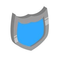 3D shield icon vector