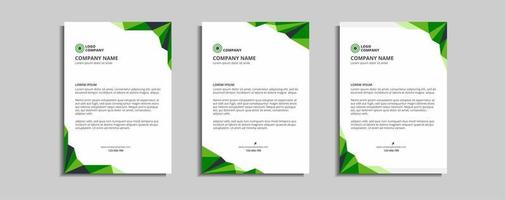 modern corporate letterhead template design vector