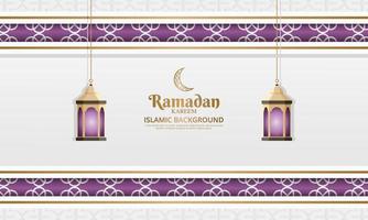 ramadan kareem y fondo slamic vector