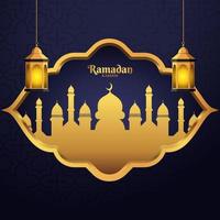 ramadan kareem and islamic background vector