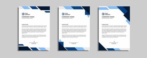 modern corporate letterhead template design vector