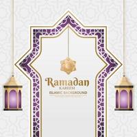 ramadan kareem and slamic background vector