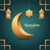 ramadan kareem y fondo islámico vector