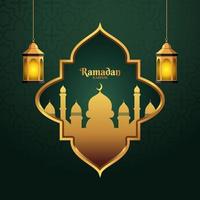 ramadan kareem and islamic background vector