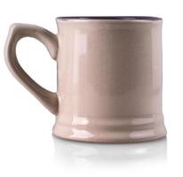 The empty mug isolated on white background photo